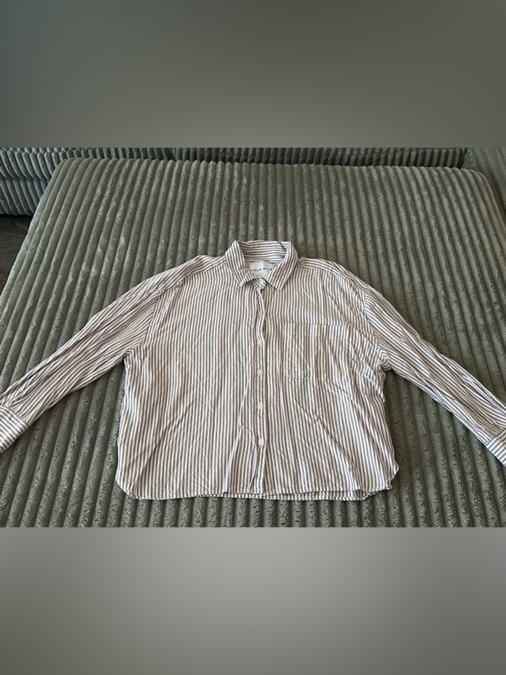 Lola River cropped button down